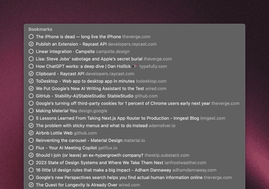 Raycast Bookmarks hero image image 2