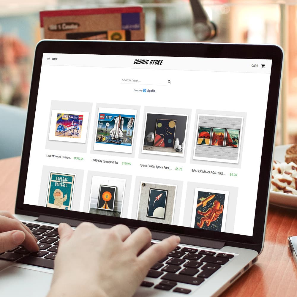 Cosmic Store with Algolia Search hero image