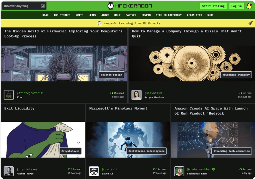 Hacker Noon company website