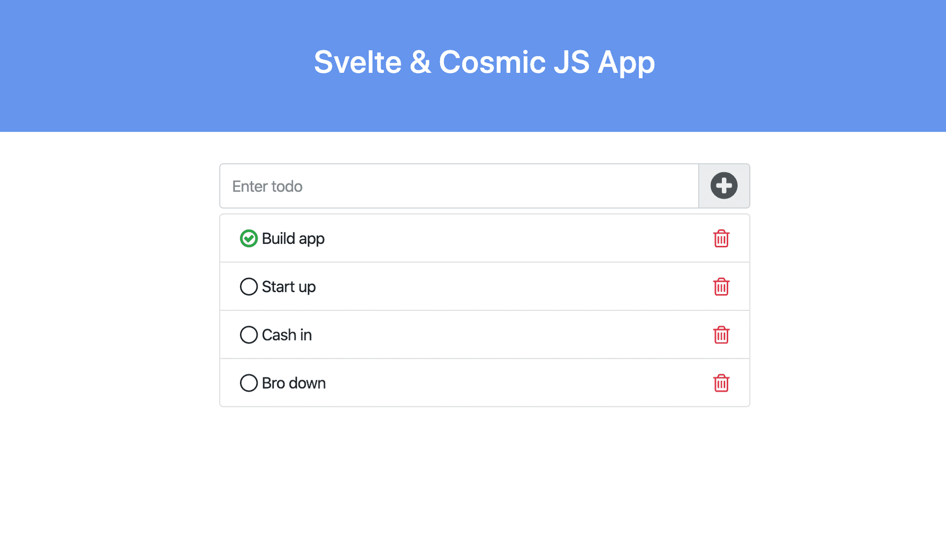 Svelte Todo App hero image