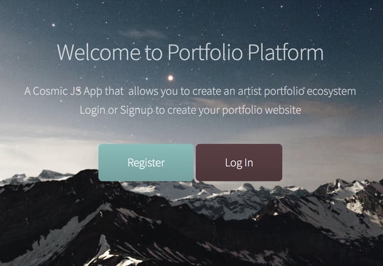 Portfolio Platform hero image
