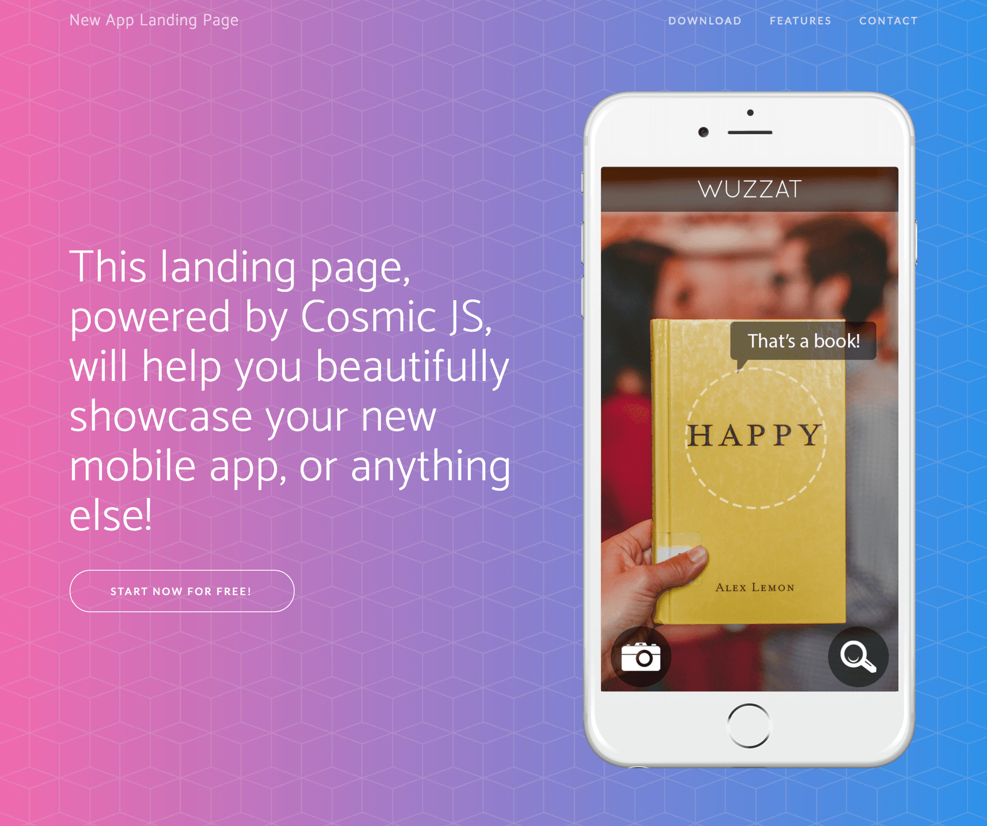 Landing Page hero image