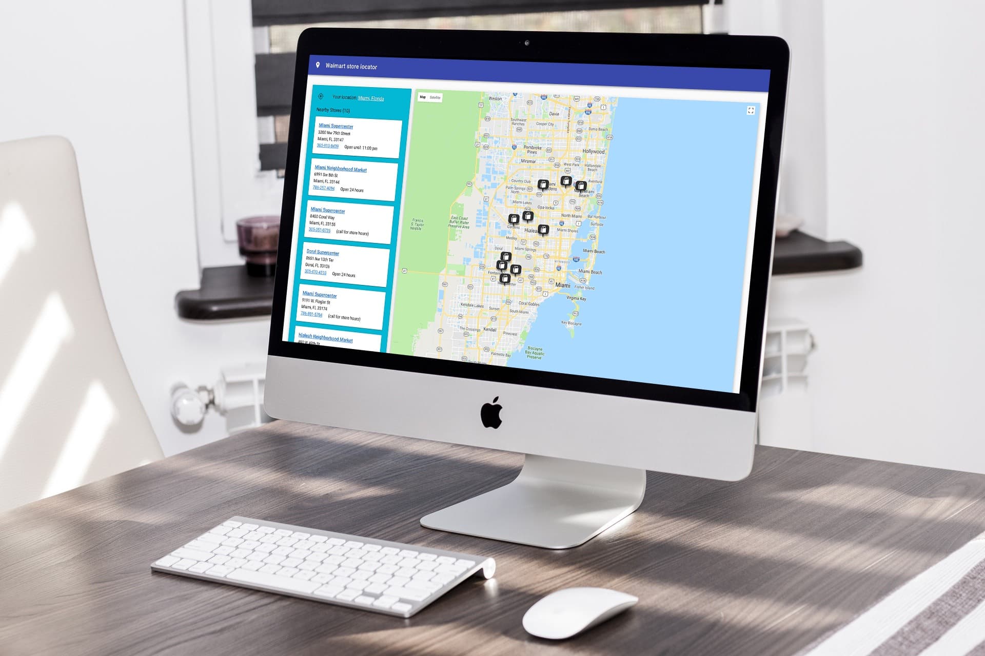 Vue.js Store Locator preview